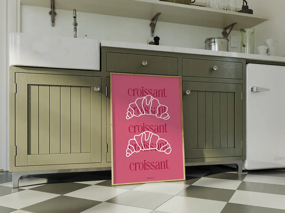Thumbnail: Croissant Wall Art Print