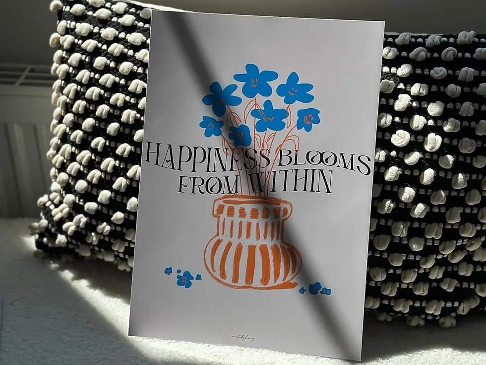 Thumbnail: Happiness Blooms From Within Wall Art Print
