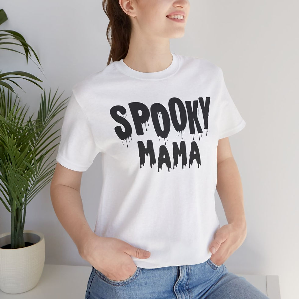 Thumbnail: Pumpkin Spice & Spooky Mama - Jersey Short Sleeve Tee