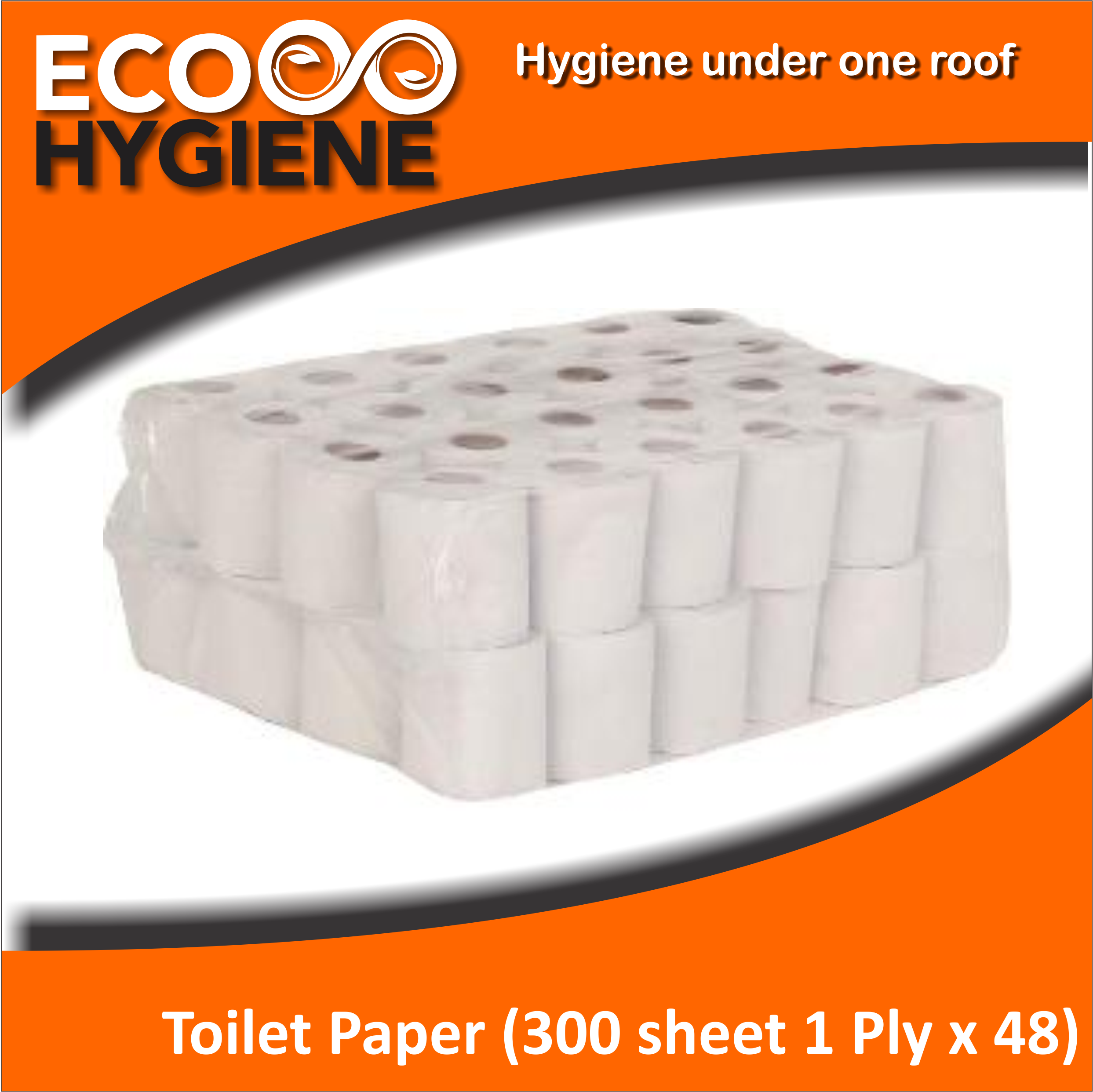 Toilet Paper (300 sheet 1 Ply x 48 Rolls)