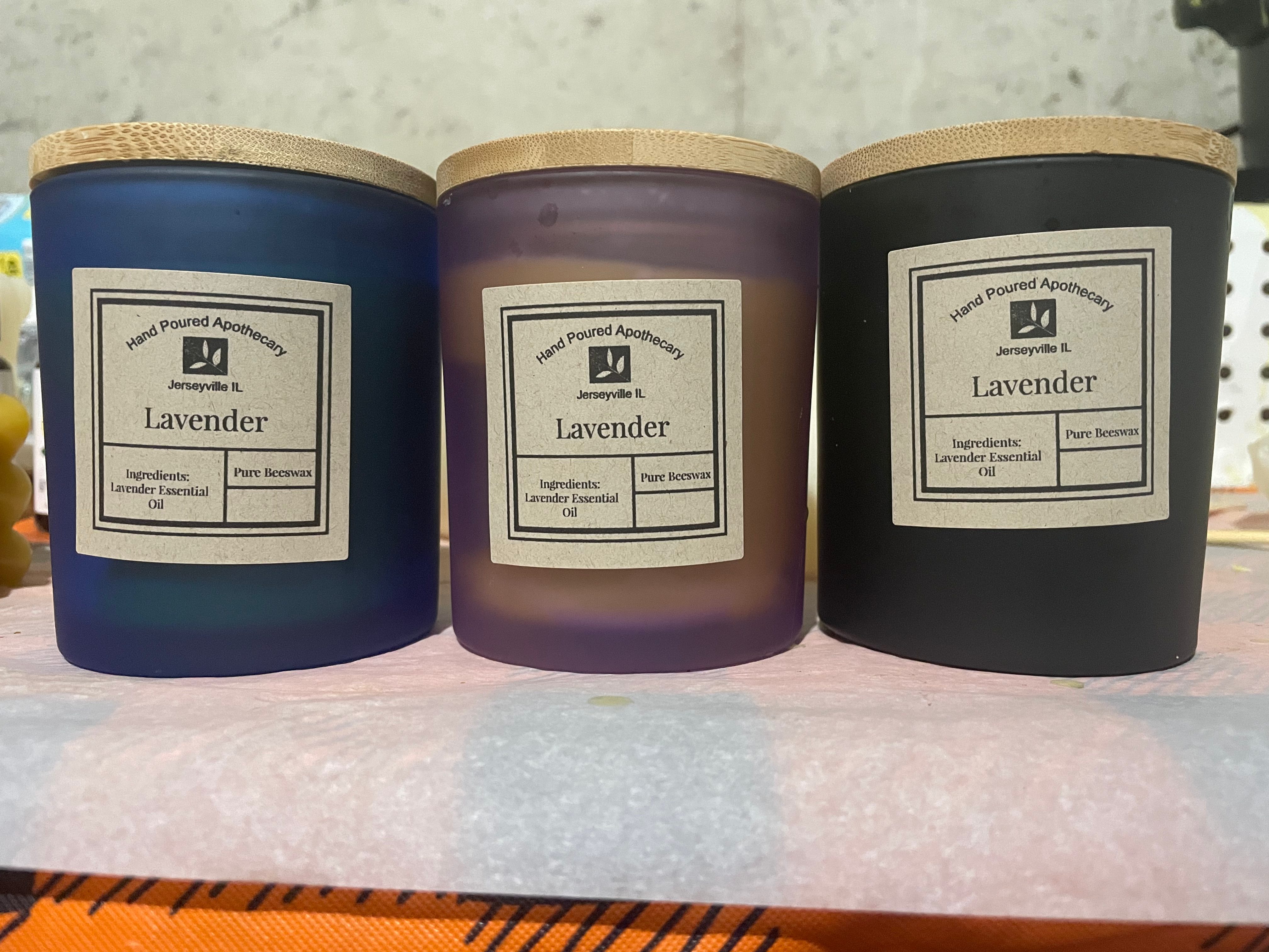 Lavender Beeswax Jar Candle