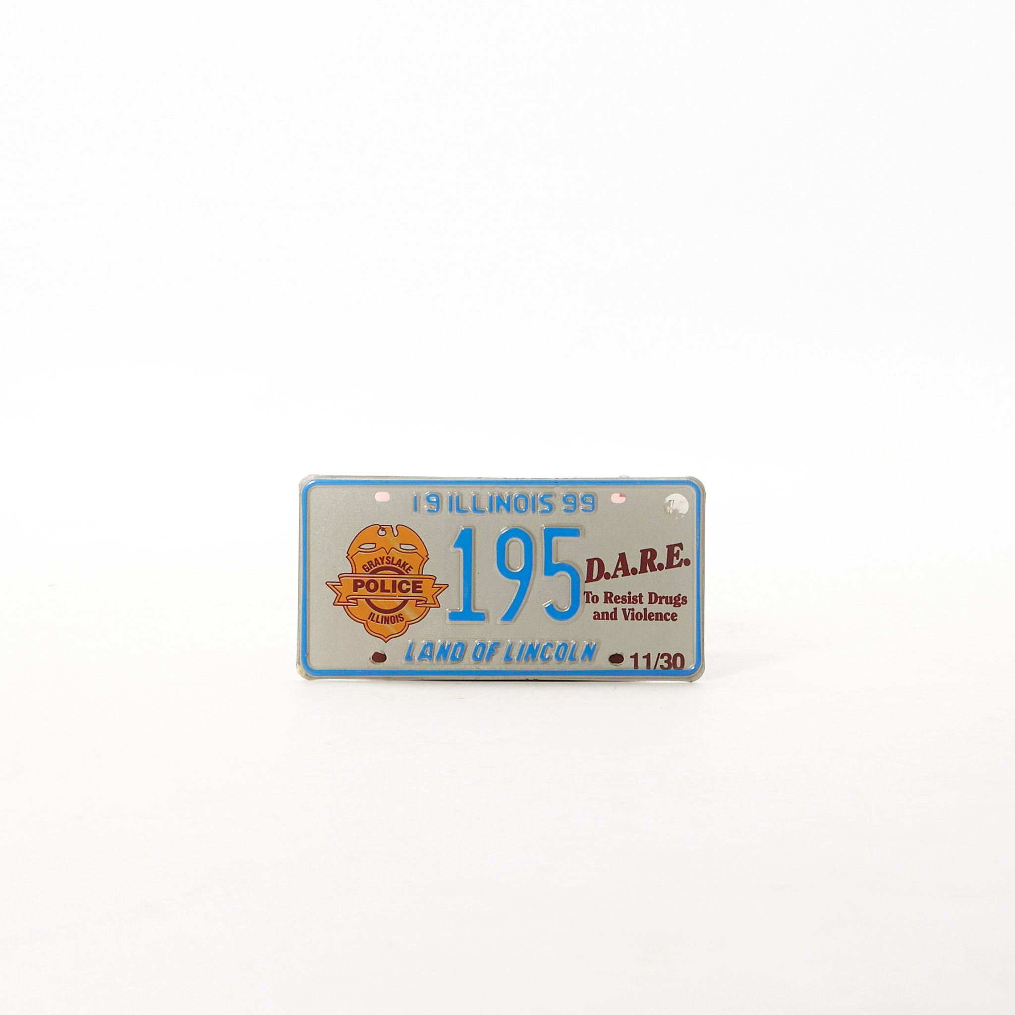 Targa polizia Illinois