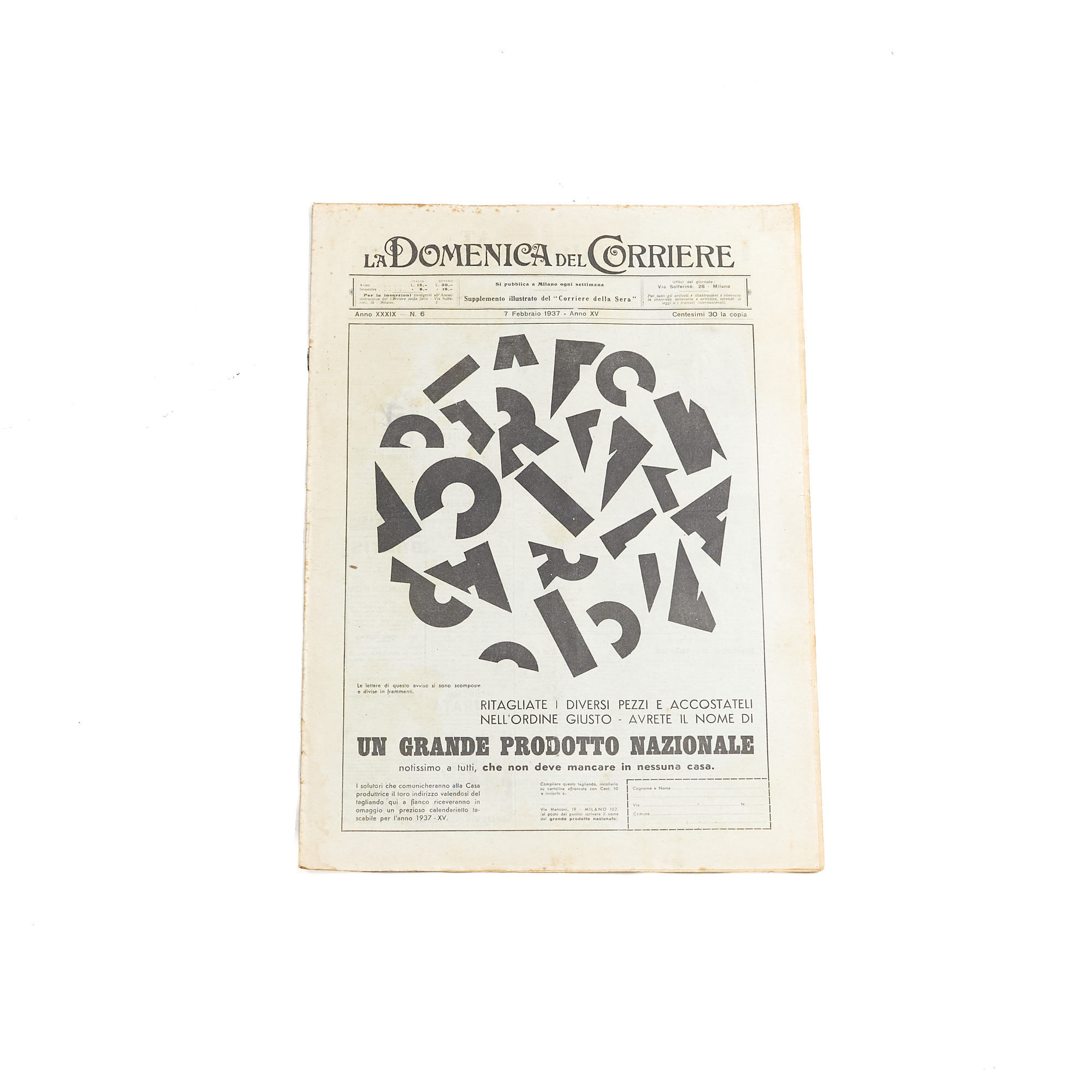 Giornale Vintage Campari