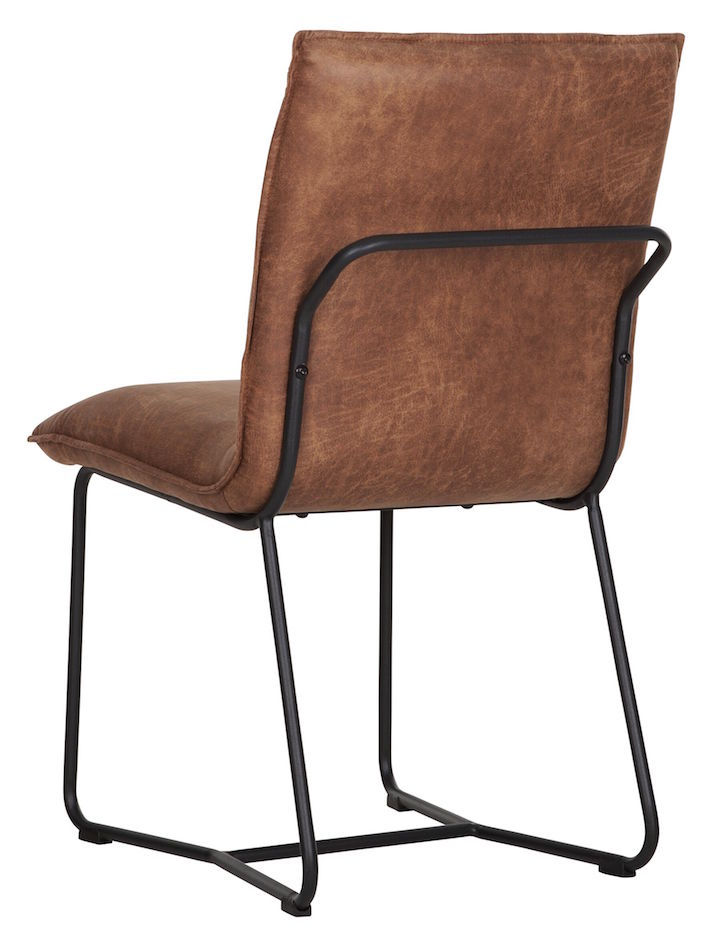 Miniaturbild: DTP Home River, Stuhl Delaware, recyceltes Leder, 87x56x56cm