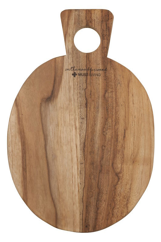 Miniaturbild: MUST LIVING, Mood for Wood, Schneidebrett Delicious, Teakholz, braun