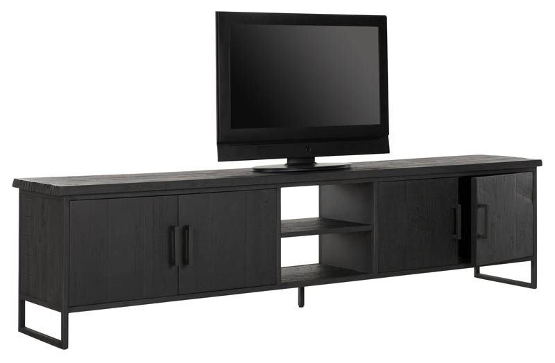 Miniaturbild: DTP Home Timeless Black, TV Regal Beam No.2, recyceltes Teakholz, schwarz