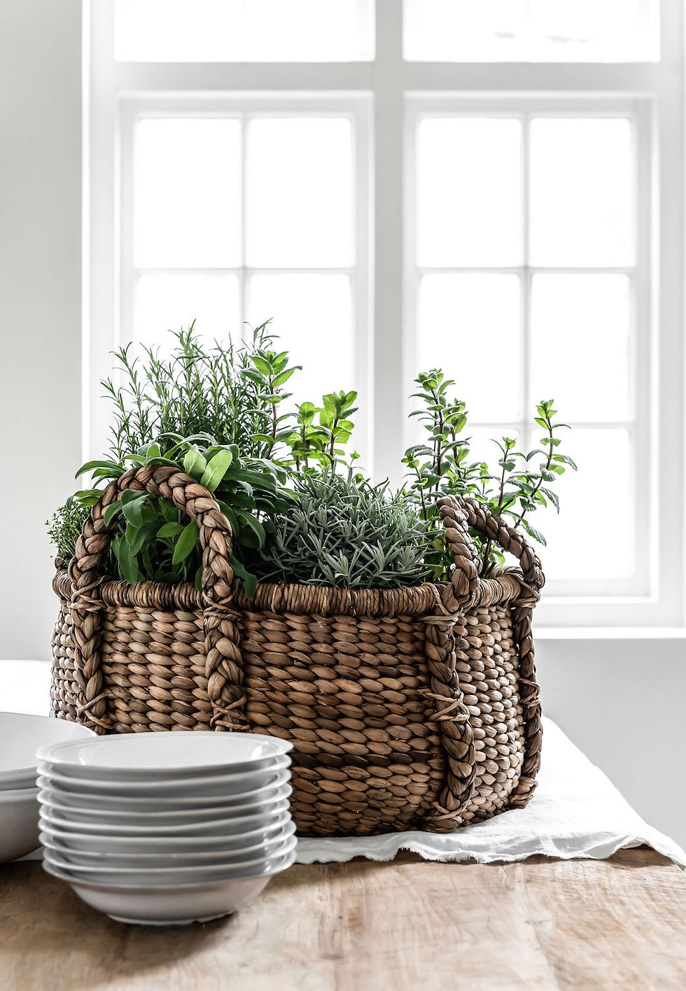 Miniaturbild: MUST LIVING, Baskets, Korb-Set Colony Round Low, Naturfaser, 2er Set