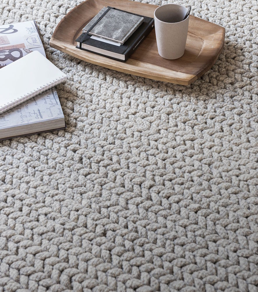 Miniaturbild: MUST LIVING, Teppich Diamond, Wolle, grau