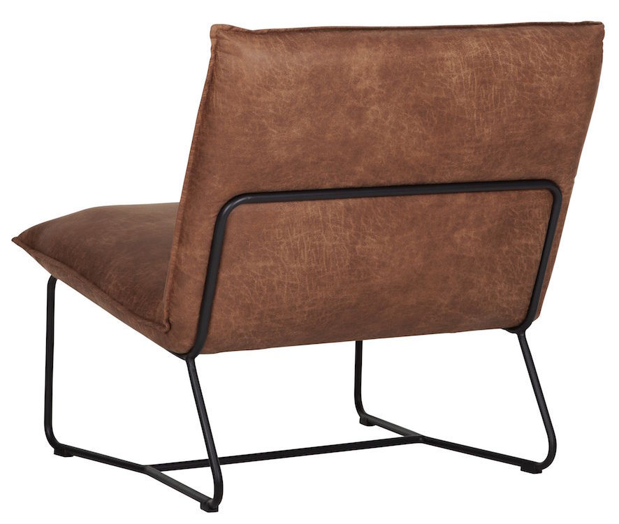 Miniaturbild: DTP Home River, Lounge-Sessel Delaware, recyceltes Leder, 80x78x80cm