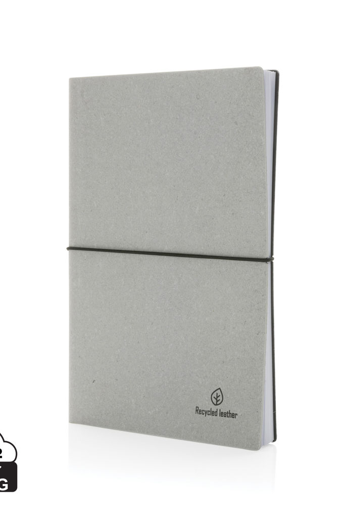 A5 Notizbuch aus GRS recyceltem Leder