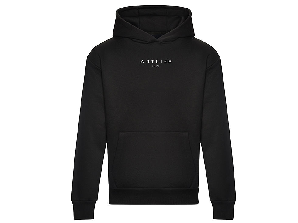 AL BIG BACK Circle Heavyweight Oversized Hoodie