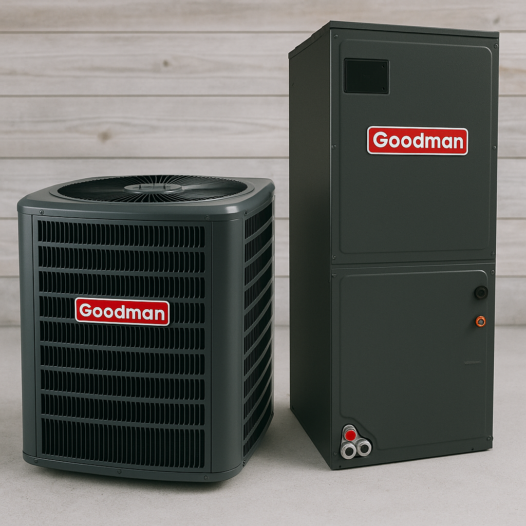 Goodman 2.5 Ton 14.3 Seer2 Heat Pump System with Multi Position Air Handle
