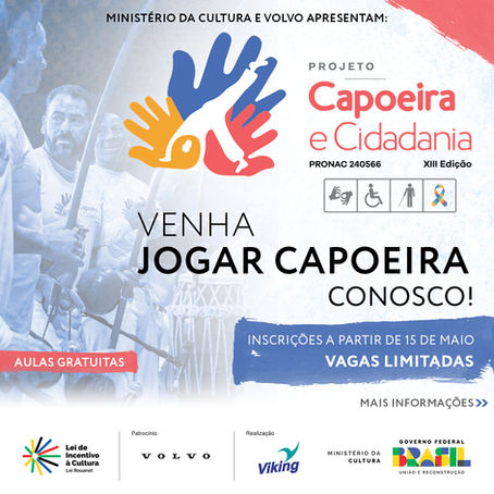 Venha jogar Capoeira conosco