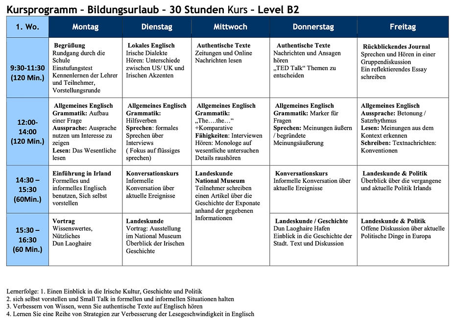 Bildungsurlaub Course at Active Language Learning