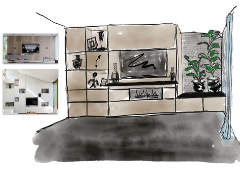 Built in furniture sketch