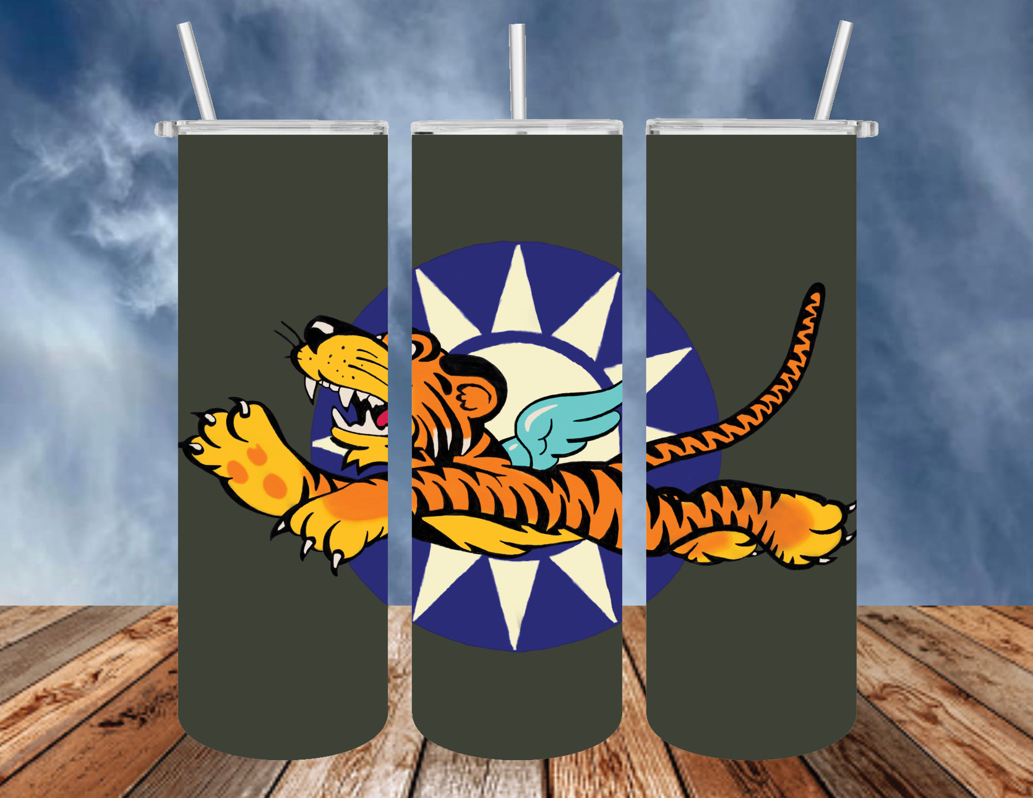 Flying Tigers AVG Sun Emblem - 20 oz Tumbler