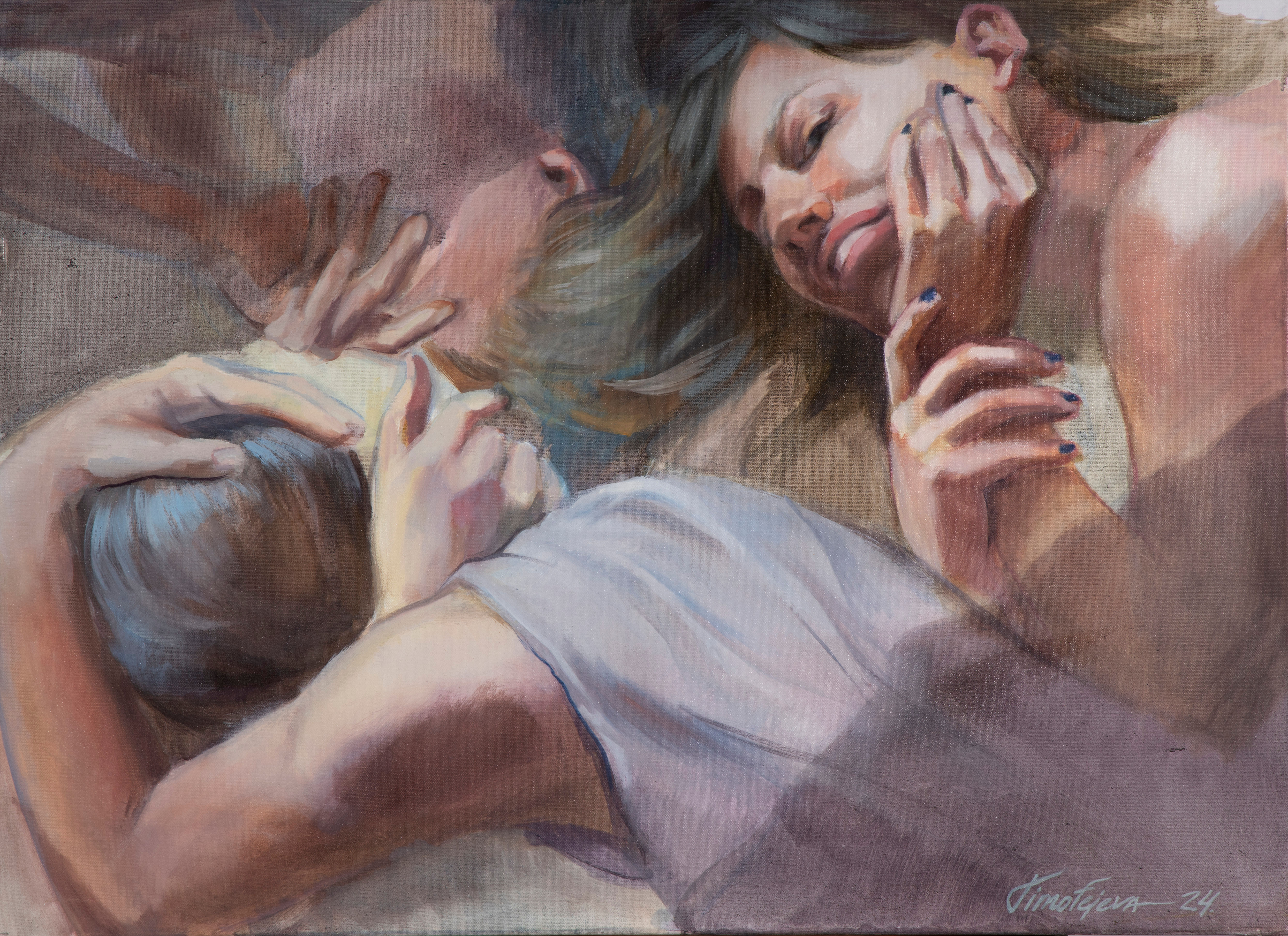 Touch and Laughter / 90 x 65 cm