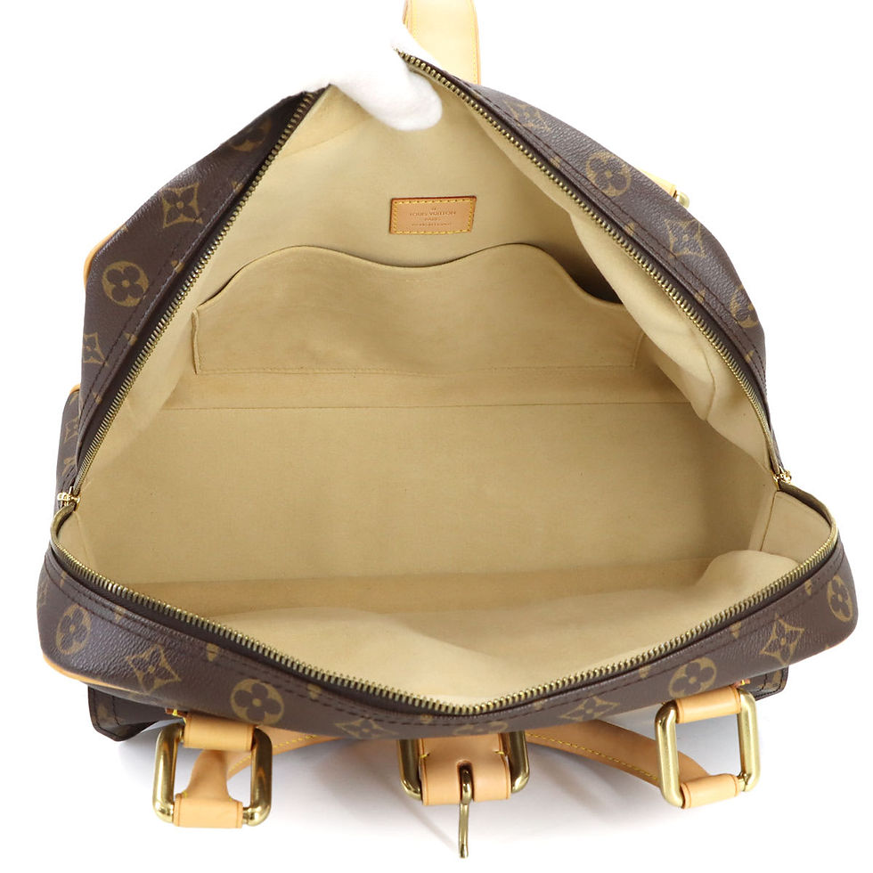 תמונה ממוזערת: Louis Vuitton Monogram Manhattan GM Hand Bag Brown Gold Hardware