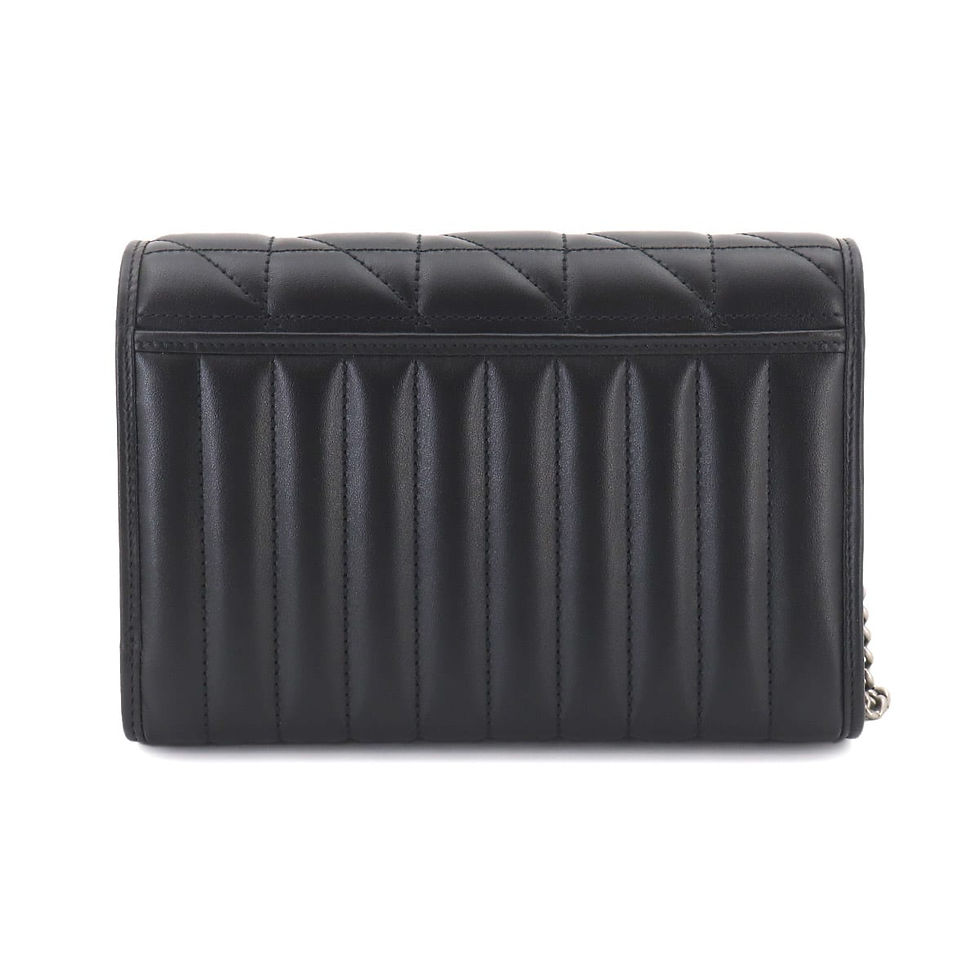 תמונה ממוזערת: Gucci GG Marmont Quilted Chain Wallet Leather Black