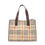 תמונה ממוזערת: Burberry Nova Check Tote Bag PVC Leather Beige Multicolor