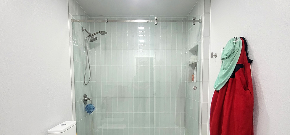 glass shower enclosure