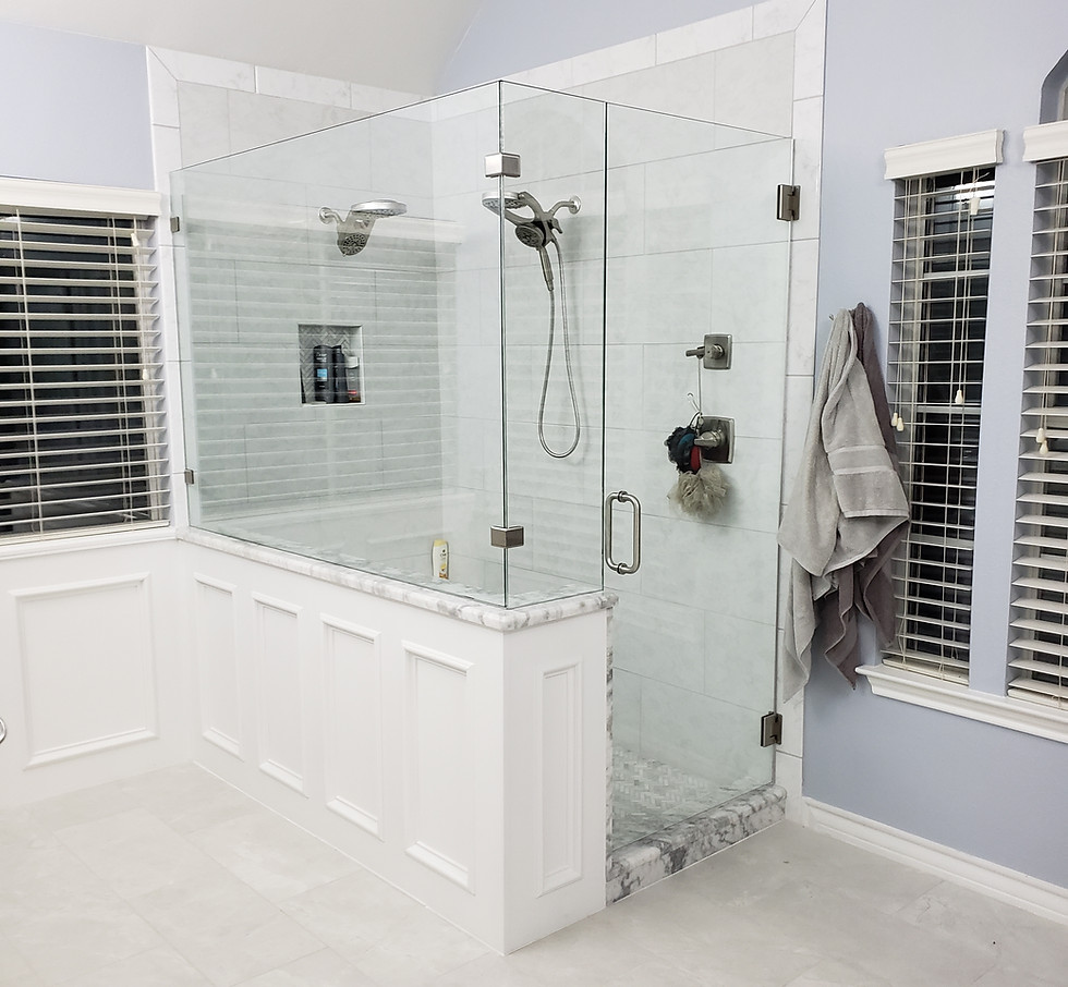 glass shower enclosure