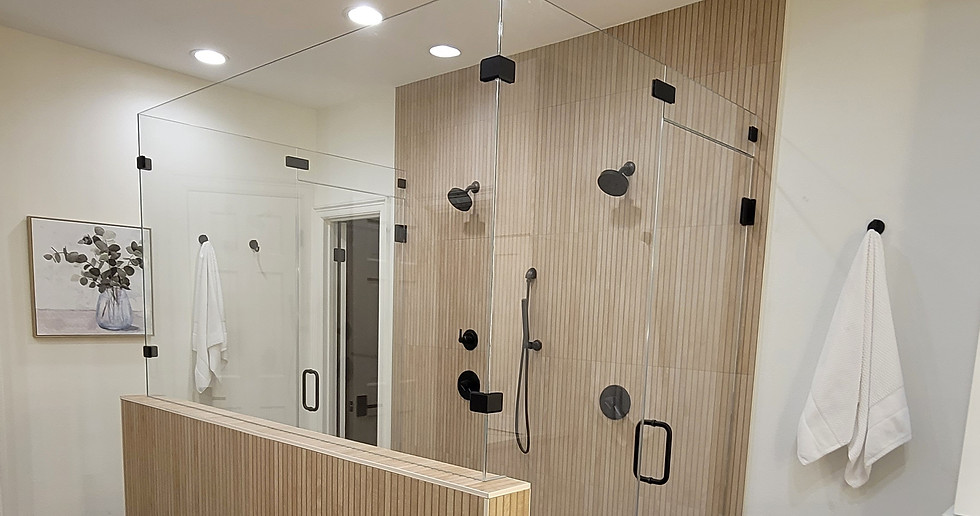 glass shower enclosure