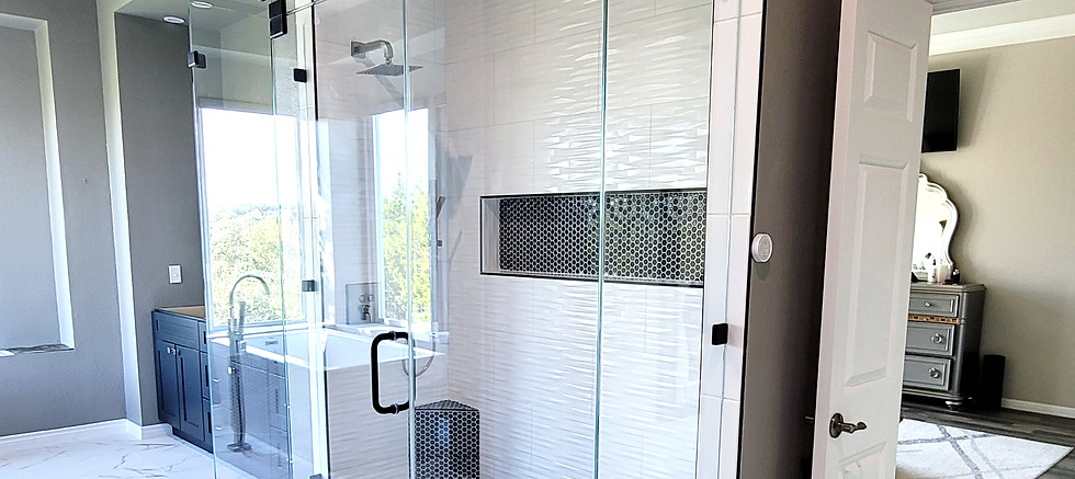 glass shower enclosure