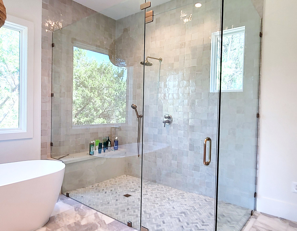 glass shower enclosure