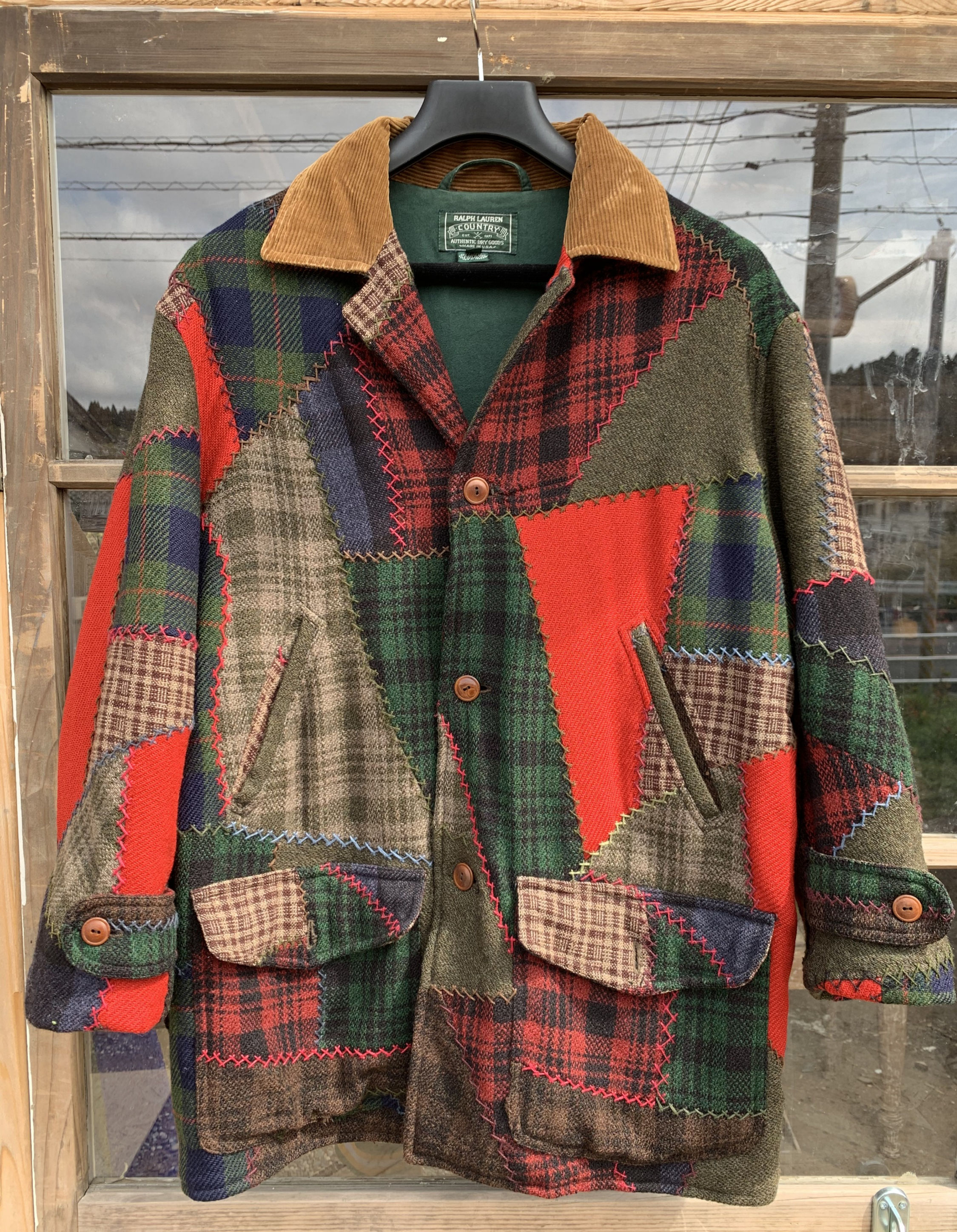 POLO COUNTRY パッチワークハンティングジャケット