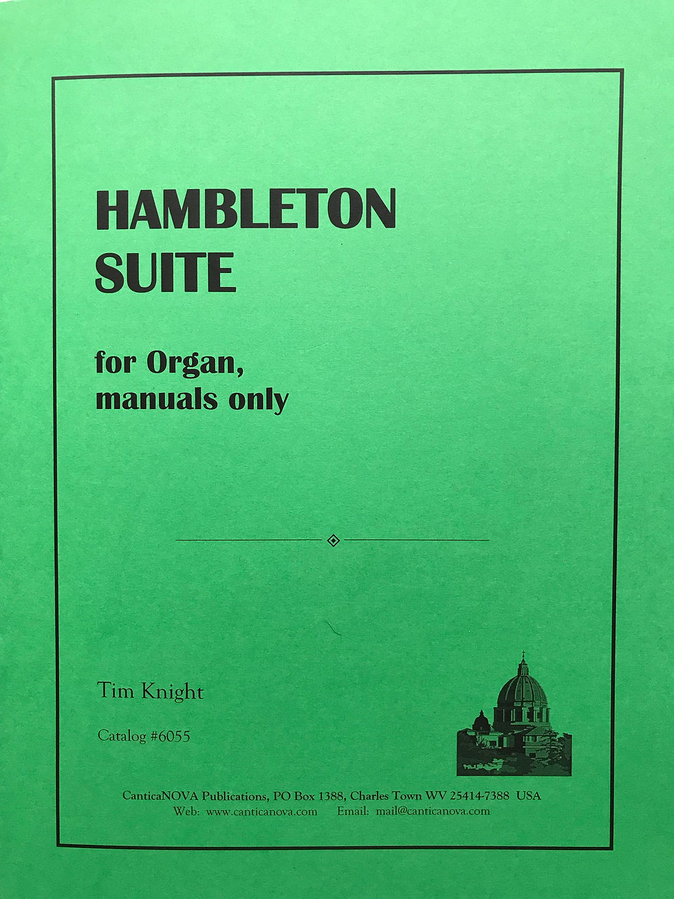 Thumbnail: 6055 Hambleton Suite for Organ (Manuals Only)