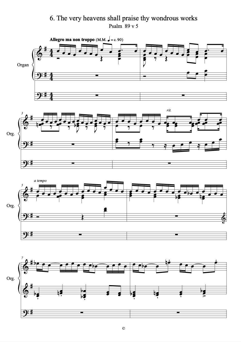 Thumbnail: TKM896 6 Psalm Reflections for Organ (Set 2)