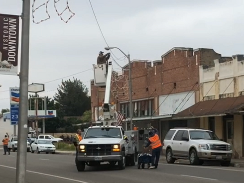Rio Grande City's Downtown Gets a Colorful Holiday Makeover