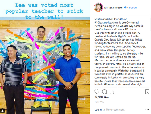 Veronica Mars Star Highlights Grulla Educator in Viral Teacher Assistance Campaign