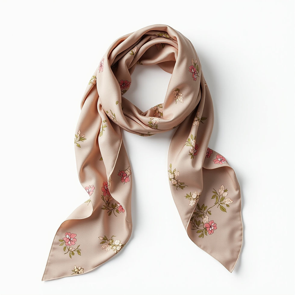 Silk Floral Scarf