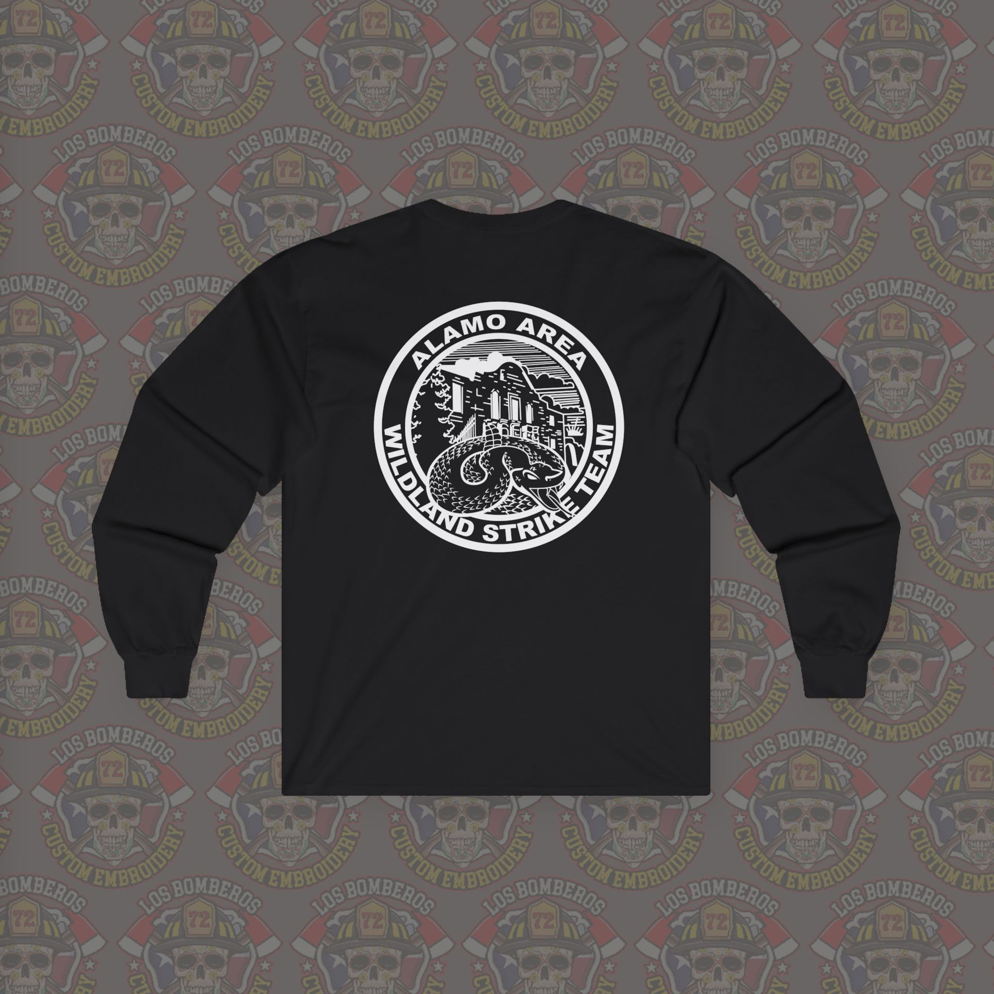 Alamo Area Wildland Strike Team Unisex Ultra Cotton Long Sleeve Tee - White