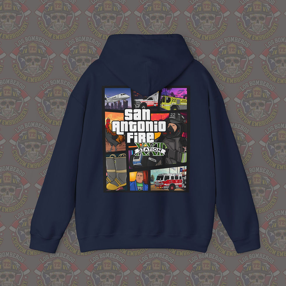 Thumbnail: SAFD 22 Gildan Unisex Heavy Blend™ Hooded Sweatshirt GTA Design