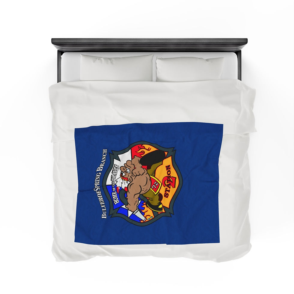 Thumbnail: Bulverde Spring Branch Station 2 Velveteen Plush Blanket
