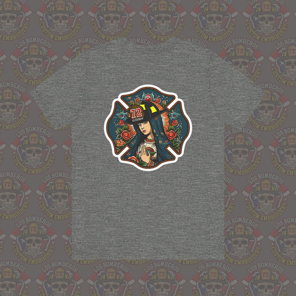 Thumbnail: Our Lady Of Guadalupe Maltese Cross Unisex Jersey Short Sleeve Tee