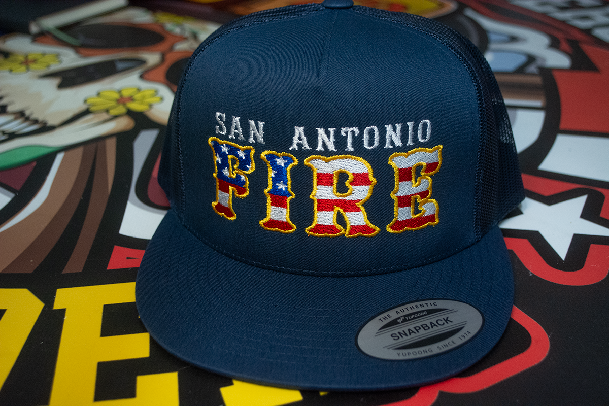 YP6006 - FIRE (US Flag Design) - Add Top Text