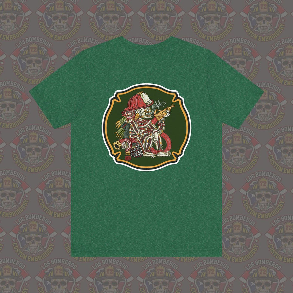 Thumbnail: Aztec Firefighter Maltese Cross Unisex Jersey Short Sleeve Tee