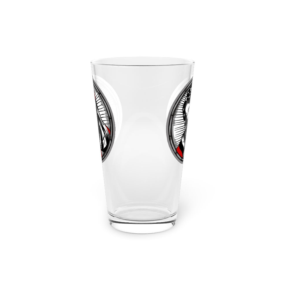 Thumbnail: Our Lady Thin Red Line Pint Glass, 16oz