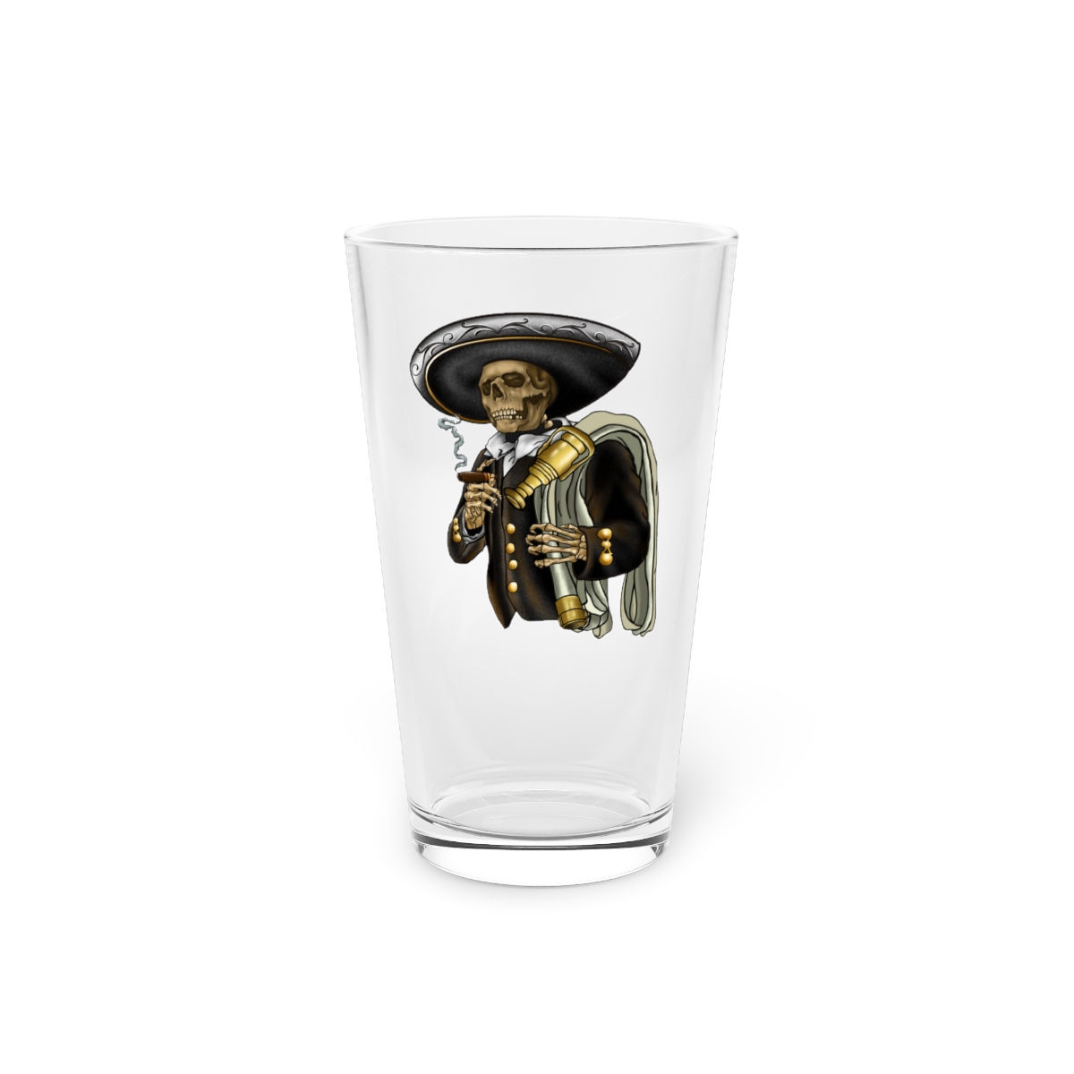 El Mariachi Firefighter Pint Glass, 16oz