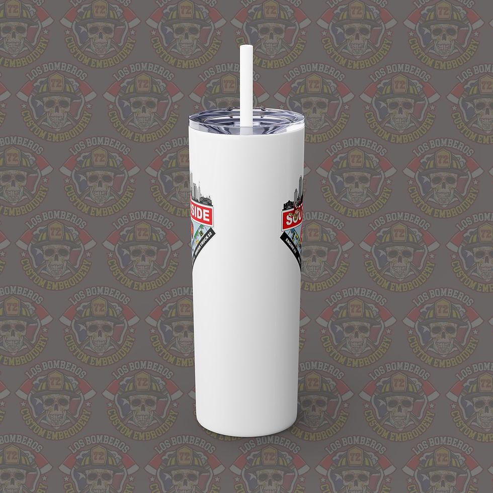 Thumbnail: SAFD 22 Skinny Tumbler with Straw, 20oz Monopoly Design