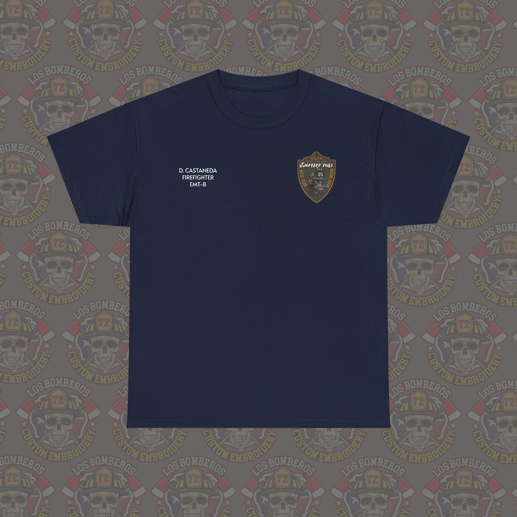 D. Castaneda SAFD Station 25 - Gildan Unisex Heavy Cotton Tee