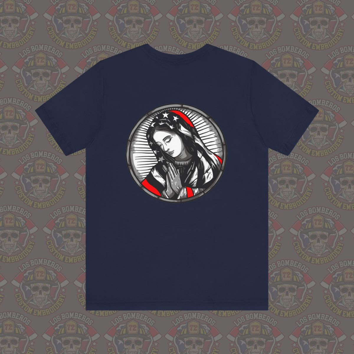 Lady Mary Thin Red Line Flag Unisex Jersey Short Sleeve Tee