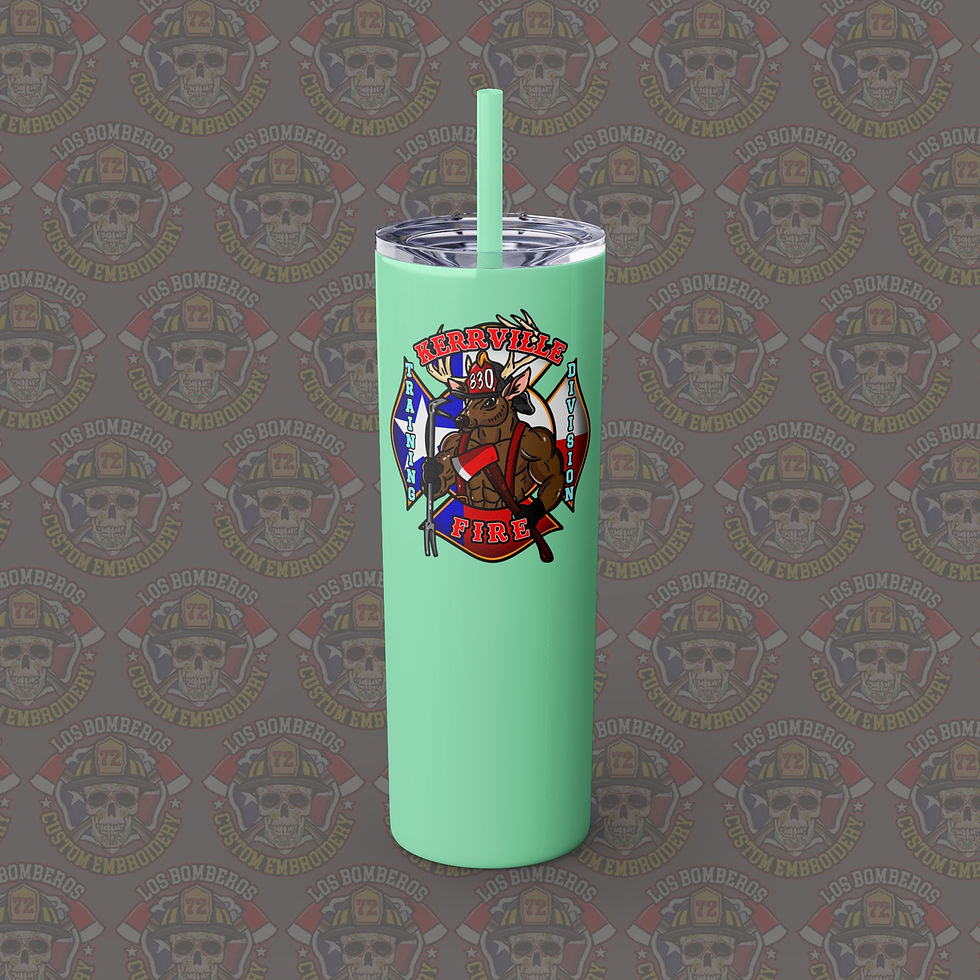Thumbnail: Kerrville Training Division Skinny Tumbler with Straw, 20oz