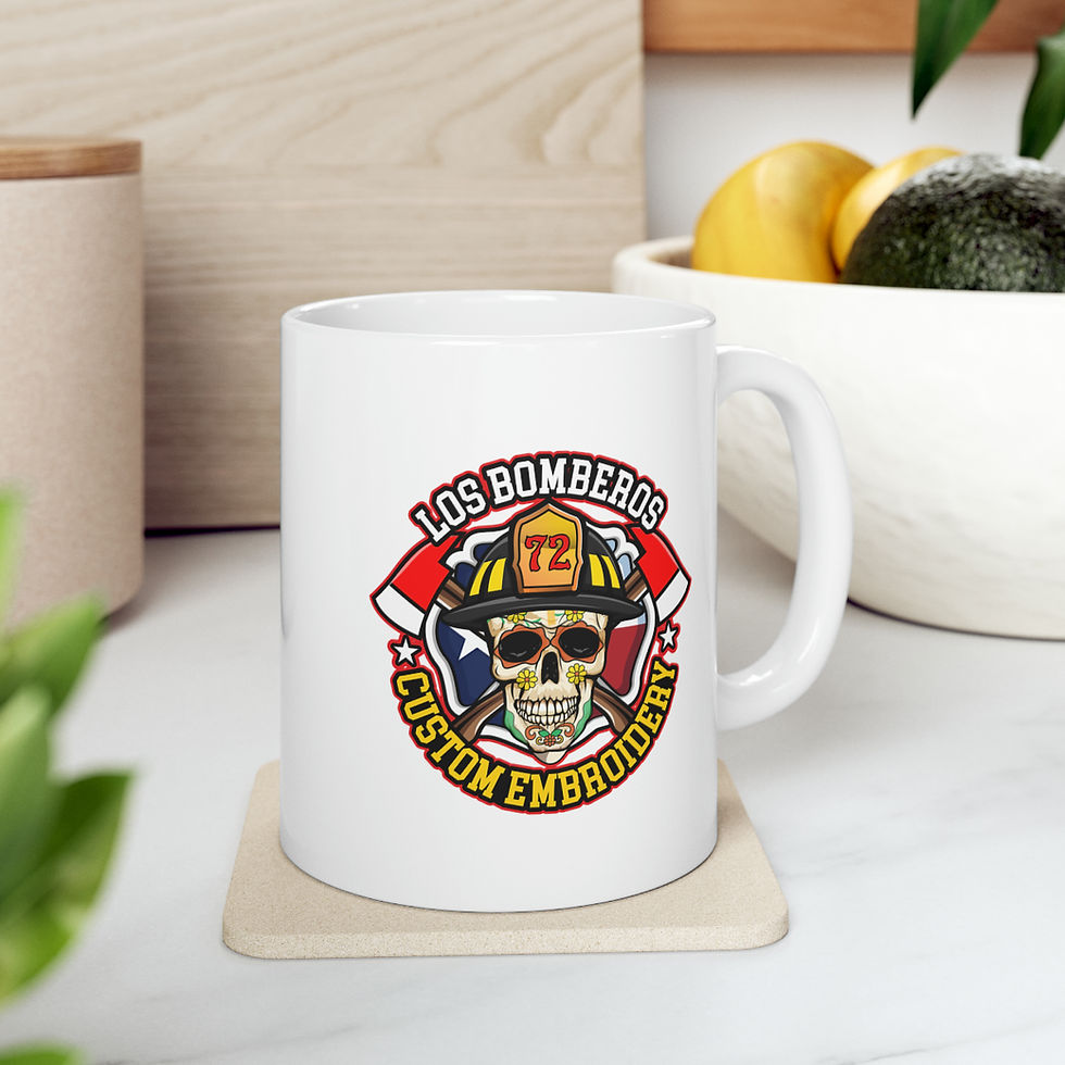 Thumbnail: Los Bomberos Ceramic Mug, 11oz
