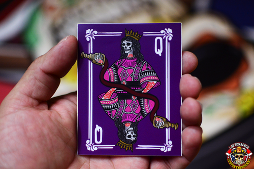 Queen Card Sticker | Los Bomberos Custom