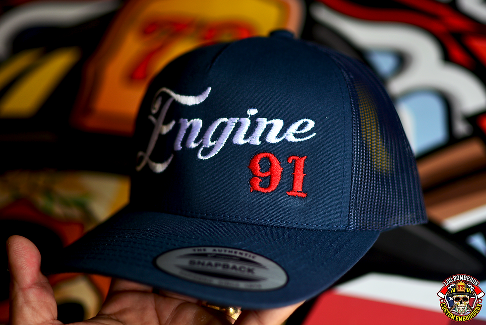 Thumbnail: YP6006 Classic 5 Panel Snapback - Script Text w/ Station Number